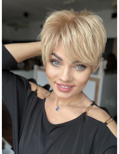 DIANA BL-KRÓTKA PERUKA Z WŁOSÓW NATURALNYCH ROZM.M