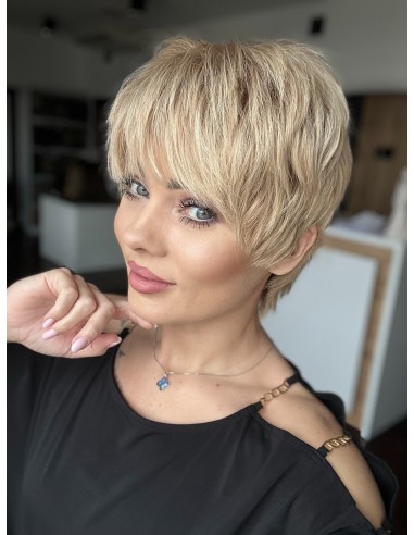 DIANA BL-KRÓTKA PERUKA Z WŁOSÓW NATURALNYCH ROZM.M