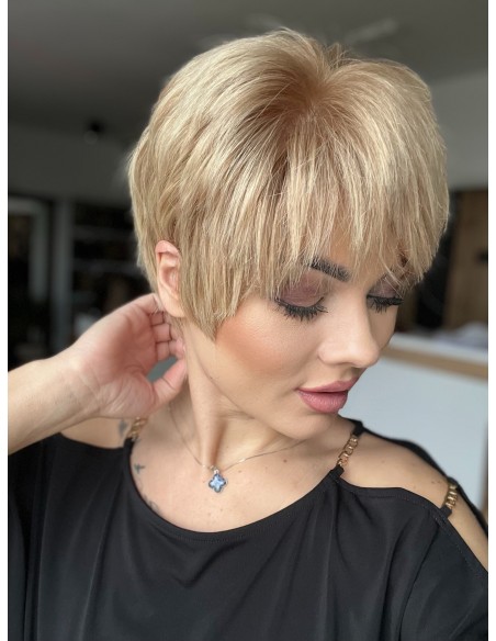 DIANA BL-KRÓTKA PERUKA Z WŁOSÓW NATURALNYCH ROZM.M