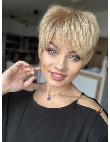 DIANA BL-KRÓTKA PERUKA Z WŁOSÓW NATURALNYCH ROZM.M