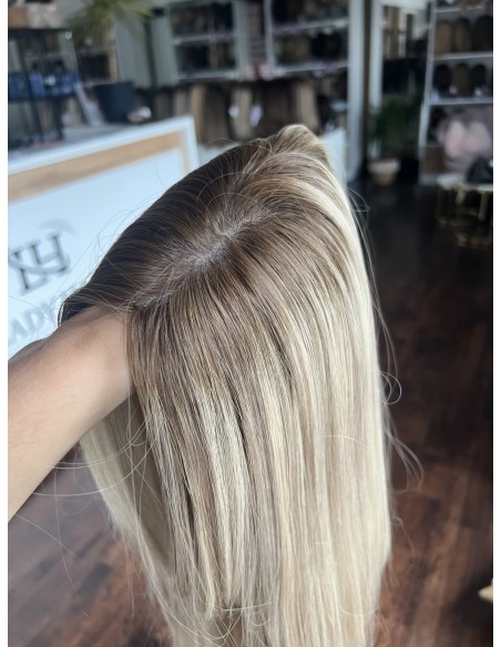 Topper Soa 45 cm – baleyage blond z odrostem, włosy naturalne