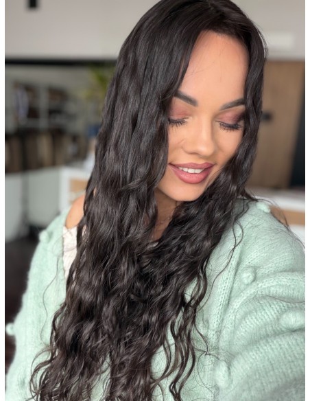 INA 70 CM" TOPPER Z WŁOSÓW NATURALNYCH  FALOWANYCH