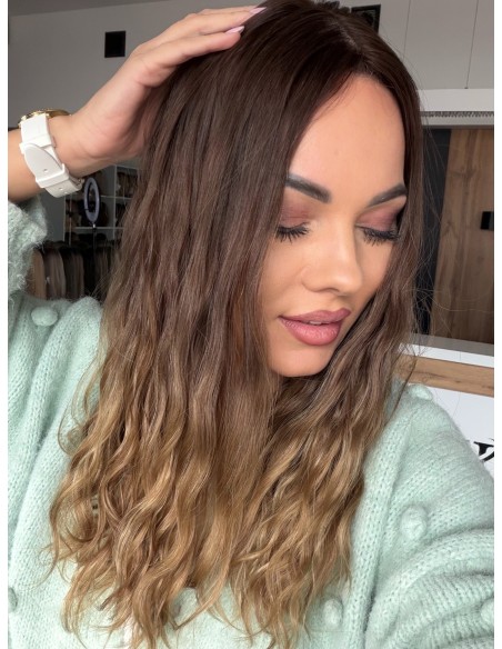 GABI 50 CM-TOPPER Z WŁOSÓW NATURALNYCH FALOWANYCH-PREMIUM