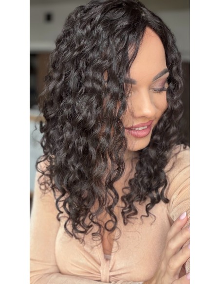 INA 40" TOPPER Z WŁOSÓW NATURALNYCH  KRĘCONYCH