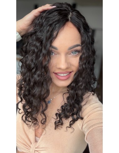 INA 40" TOPPER Z WŁOSÓW NATURALNYCH  KRĘCONYCH