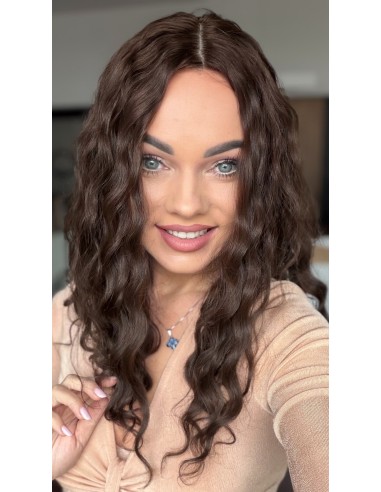 MAYA 45-50 TOPPER Z WŁOSÓW NATURALNYCH  FALOWANYCH