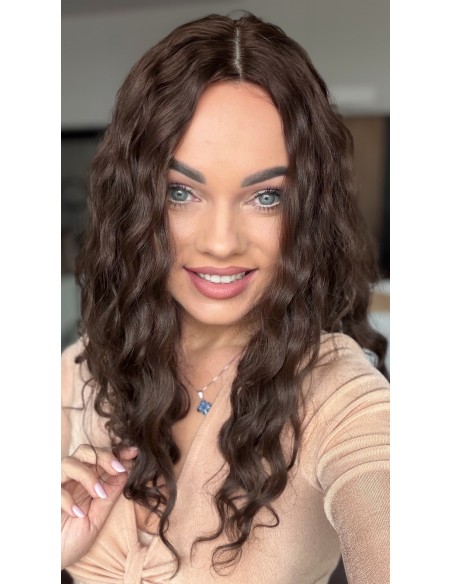 MAYA 45-50 TOPPER Z WŁOSÓW NATURALNYCH  FALOWANYCH