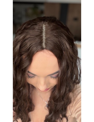 MAYA 45-50 TOPPER Z WŁOSÓW NATURALNYCH  FALOWANYCH