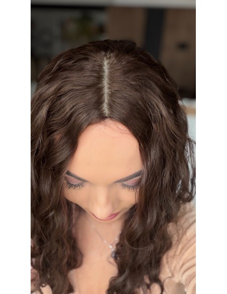 MAYA 45-50 TOPPER Z WŁOSÓW NATURALNYCH  FALOWANYCH