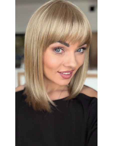 Fuchsia Ash Blond-Peruka z włosów syntetycznych NAH