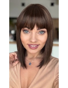 Fuchsia Golden Chocolate-Peruka z włosów syntetycznych NAH 2