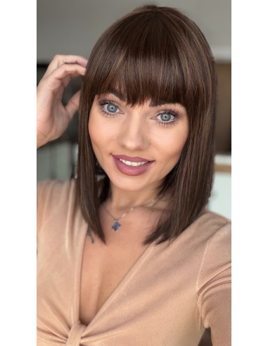 Fuchsia Golden Chocolate-Peruka z włosów syntetycznych NAH