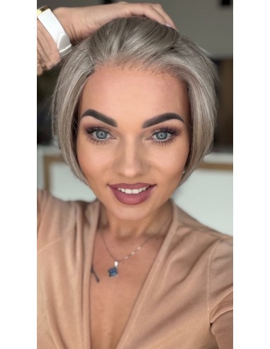 Emerald Arctic Grey Golden Chocolate-Peruka z włosów syntetycznych NAH