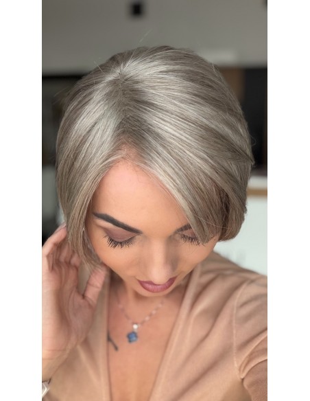 Emerald Arctic Grey Golden Chocolate-Peruka z włosów syntetycznych NAH