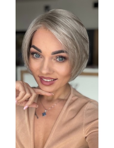 Emerald Arctic Grey Golden Chocolate-Peruka z włosów syntetycznych NAH