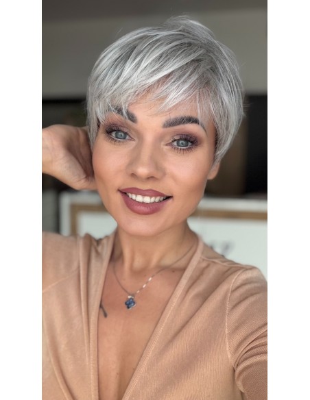 Mira Salt Pepper-Peruka z włosów syntetycznych NAH