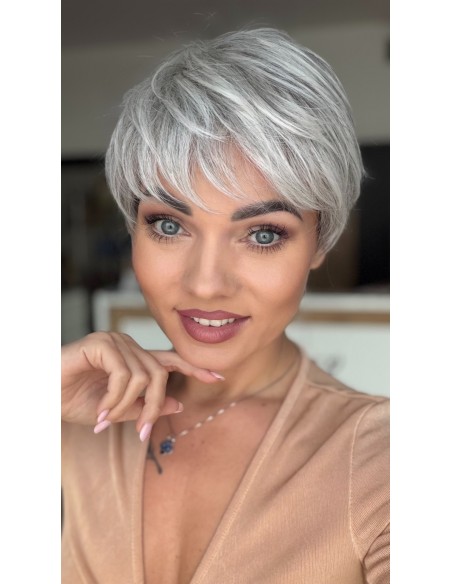 Mira Salt Pepper-Peruka z włosów syntetycznych NAH