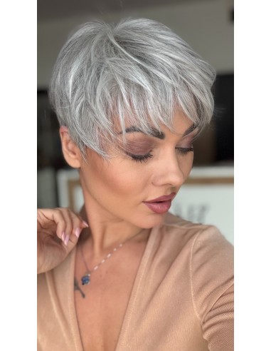 Mira Salt Pepper-Peruka z włosów syntetycznych NAH