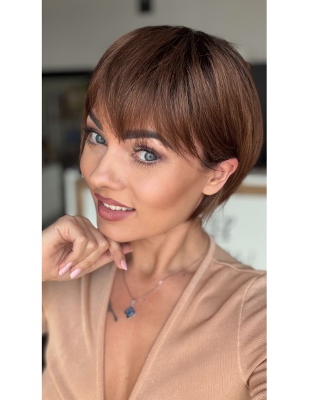 Veronica Light Chocolate-Peruka z włosów syntetycznych NAH