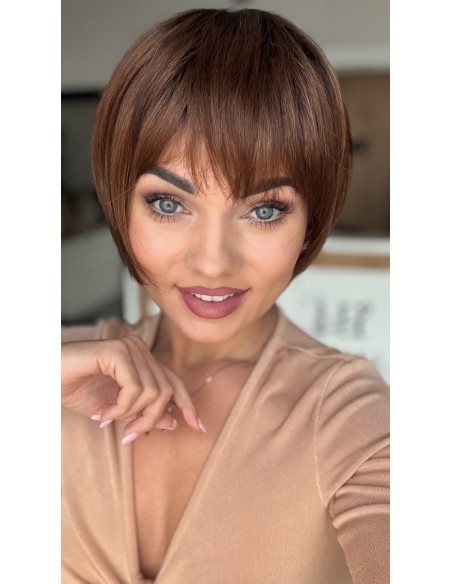 Veronica Light Chocolate-Peruka z włosów syntetycznych NAH
