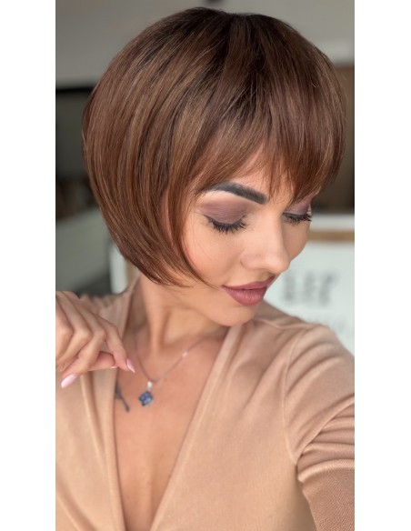 Veronica Light Chocolate-Peruka z włosów syntetycznych NAH