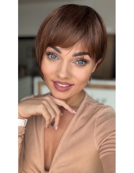 Veronica Light Chocolate-Peruka z włosów syntetycznych NAH