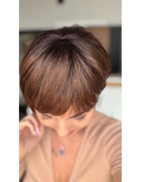 Veronica Light Chocolate-Peruka z włosów syntetycznych NAH