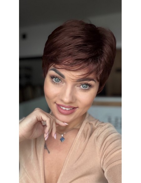 Lily Milk Chocolate-Peruka z włosów syntetycznych NAH