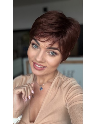 Lily Milk Chocolate-Peruka z włosów syntetycznych NAH