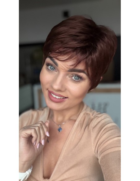 Lily Milk Chocolate-Peruka z włosów syntetycznych NAH