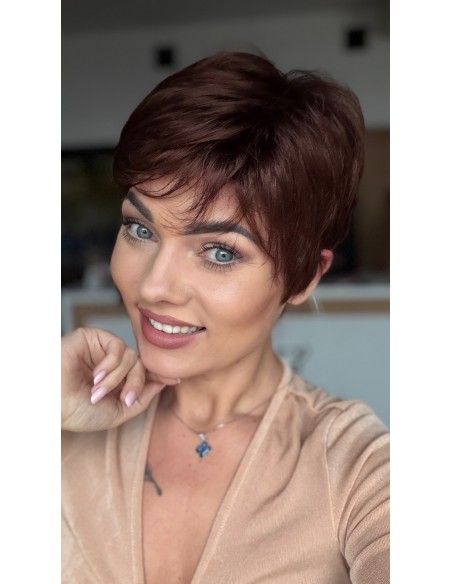 Lily Milk Chocolate-Peruka z włosów syntetycznych NAH