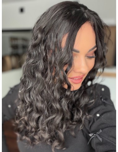 INA 45" TOPPER Z WŁOSÓW NATURALNYCH  KRĘCONYCH