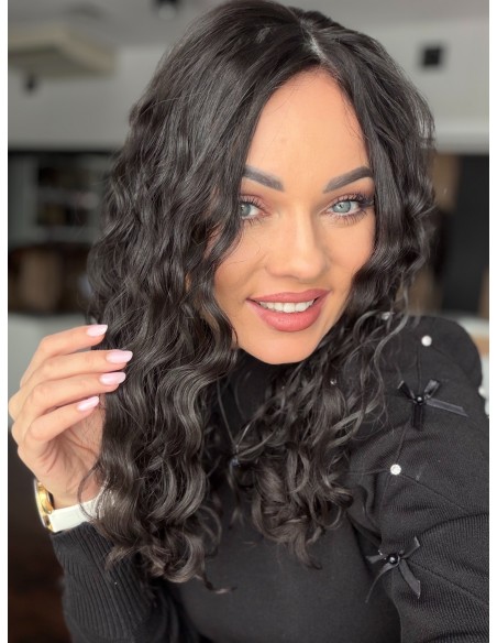 INA 45" TOPPER Z WŁOSÓW NATURALNYCH  KRĘCONYCH