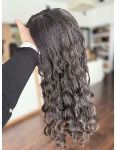 INA 45" TOPPER Z WŁOSÓW NATURALNYCH  KRĘCONYCH