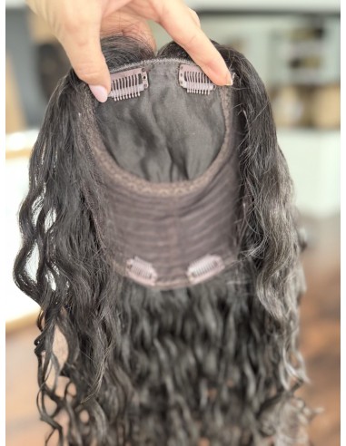 INA 45" TOPPER Z WŁOSÓW NATURALNYCH  KRĘCONYCH