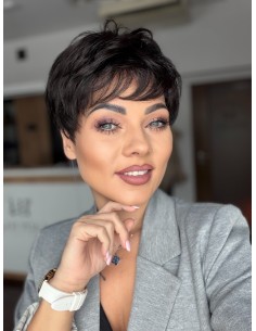 Holly Cappuccino-Peruka z włosów syntetycznych z grzywką NAH 2