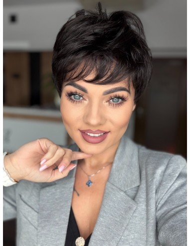 Holly Cappuccino-Peruka z włosów syntetycznych z grzywką NAH