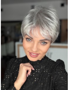 Izar Salt Pepper-Peruka z włosów syntetycznych NAH 2