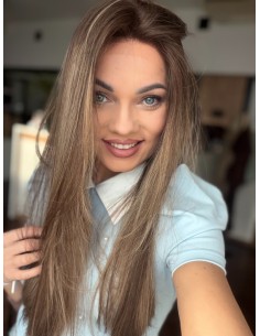 SENDI 60 "S"-DŁUGA PERUKA LACE FRONT Z WŁOSÓW NATURALNYCH