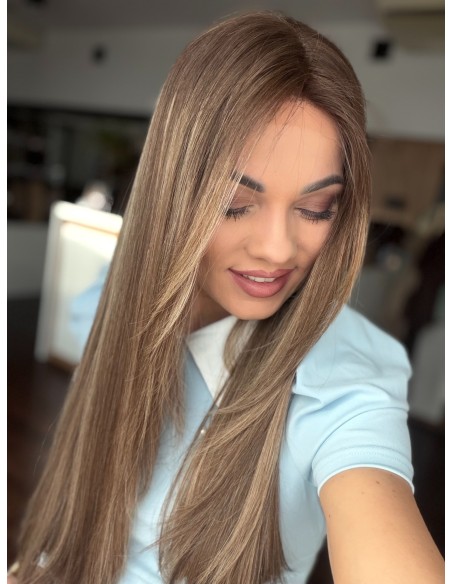 SENDI 60 "S"-DŁUGA PERUKA LACE FRONT Z WŁOSÓW NATURALNYCH