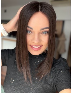 Nila silk top 35 cm-Topper z włosów naturalnych