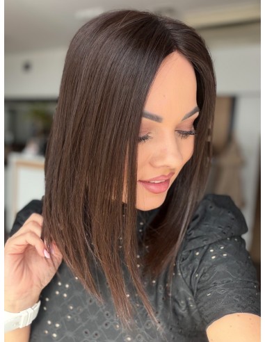 Nila silk top 35 cm-Topper z włosów naturalnych