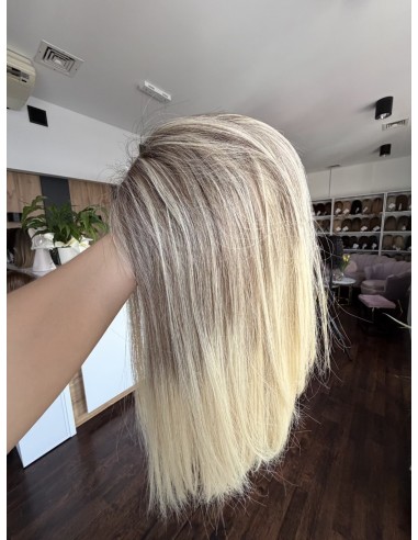 Daisy D14 40 cm-Mono topper z włosów naturalnych