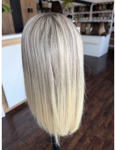 Daisy D14 40 cm-Mono topper z włosów naturalnych