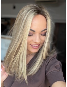 Daisy H14 40 cm-Mono topper z włosów naturalnych 2