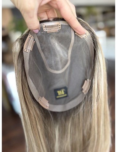 Daisy H14 40 cm-Mono topper z włosów naturalnych