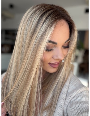 "MILENA 45  "LACE FRONT PERUKA Z WŁOSÓW NATURALNYCH  PREMIUM   "M"