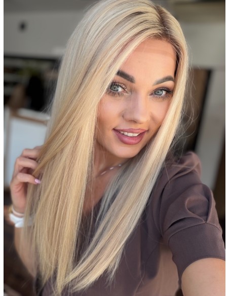 Shira 50 cm- Medyczna peruka z włosów naturalnych