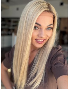 Shira 50 cm- Medyczna peruka z włosów naturalnych 2