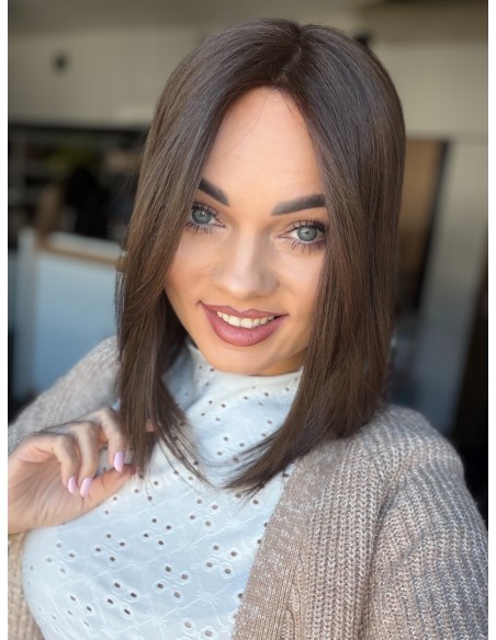 Daisy K05 35 cm-Mono topper z włosów naturalnych